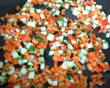 Foto del paso 3 de la receta: Merluza con costra de verduras y parmesano