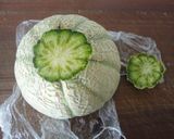 Foto del paso 1 de la receta: Melón cantalupo relleno con jamón
