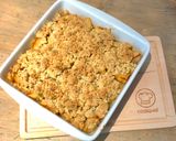 Une image de l'étape 4 de Crumble de pommes à la noisette.