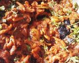A picture of step 4 of Sode (dried prawns).