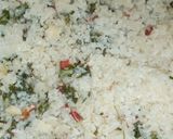 A picture of step 1 of Dambun shinkafa.