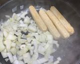 A picture of step 2 of Sausage and onion wrap.
