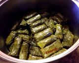 A picture of step 7 of Traditional Stuffed Grape Leaves (Dolmadakia).