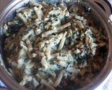 A picture of step 2 of Pasta and Spinach.