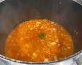 A picture of step 4 of Ribollita - rich man's poor man's soup.