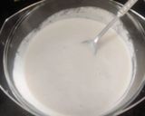A picture of step 2 of Sabudana pakoda.