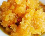 A picture of step 1 of Moong dal halwa.