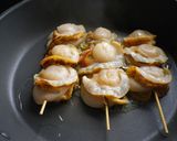 A picture of step 5 of Easy Skillet Grilled Scallop Skewers (Yatai Style).