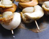 A picture of step 6 of Easy Skillet Grilled Scallop Skewers (Yatai Style).