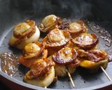 A picture of step 8 of Easy Skillet Grilled Scallop Skewers (Yatai Style).