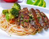 Hình bước làm 2 của món Beefsteak chay (Emmy 10+)