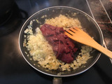 Wok de hígado con verduras