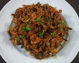 A picture of step 3 of Karele Ki Sabzi.