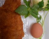A picture of step 1 of Chicken Katsu Donburi with Spring Onion.