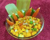 A picture of step 4 of Corn chaat.