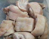 Hình bước làm 1 của món Canh dưa rau sắn móng giò
