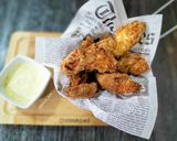 Foto del paso 7 de la receta Tiras de pollo al coco con sabor Cookpad en airfryer