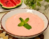 Hideg mentás görögdinnye krémleves recept fázis 3 fotója