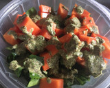 Foto del paso 3 de la receta: Ensalada de espinaca, papaya y tofu