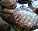 Foto del paso 4 de la receta Chuletas ibéricas rellenas de brevas y queso de Cabrales