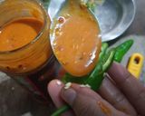 A picture of step 2 of Instant achari sauce chicken 😋😋.