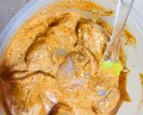 A picture of step 1 of Tandoori Chicken with Garlic Rice.