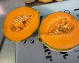 Une image de l'étape 1 de Salade de pomelos au melon, orange et vanille.
