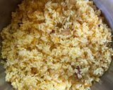 A picture of step 2 of Misti Pulao.