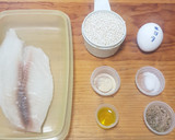 Foto del paso 1 de la receta: Tiras de pescado empanizado con amaranto en freidora de aire