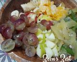 A picture of step 1 of Monsoon Fruit Cocktail Salad.
