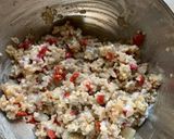 Foto del paso 3 de la receta: Berenjena rellena de mijo y guisantes