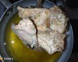A picture of step 2 of Nigerian fried chicken.
