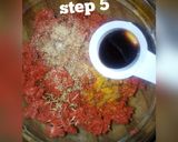 A picture of step 5 of Minced meat in onion Ring.
