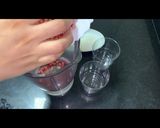 A picture of step 1 of Pomegranate pudding.