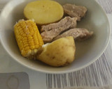 Foto del paso 6 de la receta: Costillas saladas con piña de millo y papas (con mojo verde)
