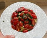 Une image de l'étape 3 de 🍅 Pâtes sauce crémeuse au Gorgonzola & Mascarpone, tomates fraîches 🍅.