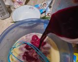 Foto langkah ke 5 dari resep Puding Lumut Buah Bit Vla Yogurt.