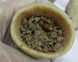 A picture of step 2 of Kibbeh in Yogurt Sauce.