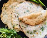 A picture of step 2 of Rice flour chilla.