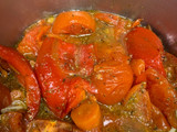 Sopa de tomate asados con queso de cabra