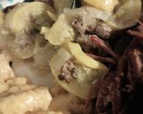 A picture of step 2 of Summer Squash, Sausage, and Onions.