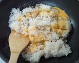 A picture of step 2 of Fried Rice Using Leftover Gyoza Filling.
