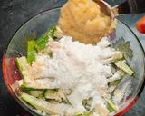 A picture of step 3 of Besani bhindi fry.