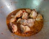 A picture of step 3 of Lonka Roshun Pora Masala Chicken.