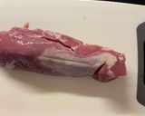 A picture of step 9 of Prosciutto wrapped pork fillet with chorizo stuffing.