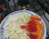 Foto del paso 1 de la receta: Milanesa de soja con guarnición de vegetales, arroz y fideos