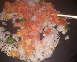 A picture of step 2 of Tawa aloo chat.