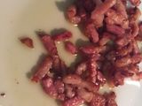 Tortilla francesa con bacon y queso en polvo