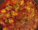 A picture of step 6 of Bangla chicken massala.