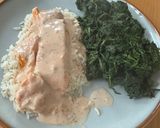 Lachs Sahne Gratin mit Spinat Rezeptschritt 7 Foto